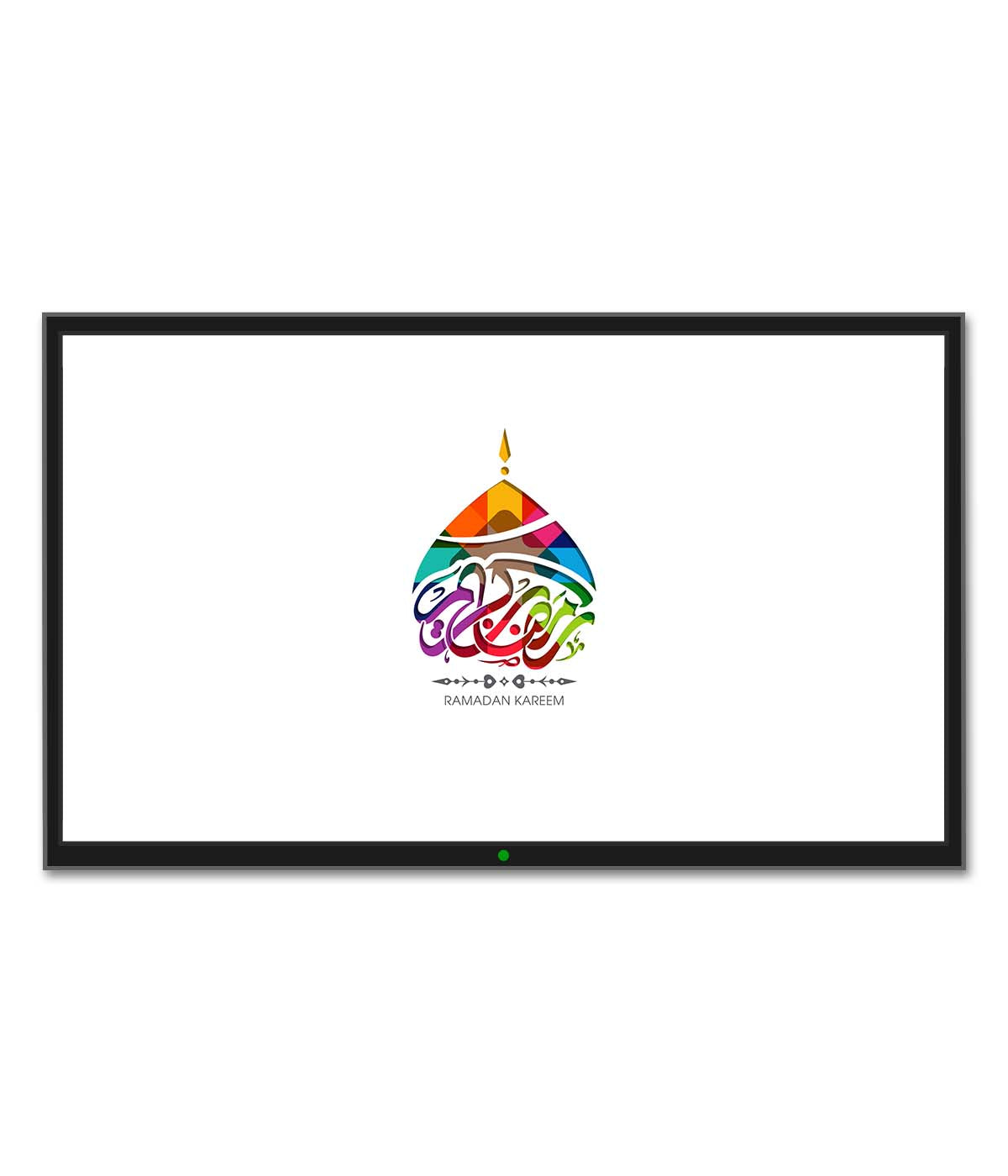 Colourful Ramadan Kareem Under a Dome (digital)