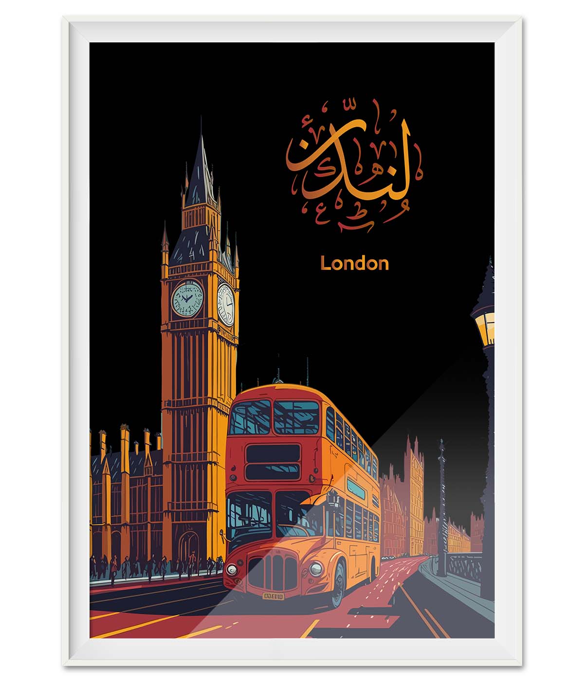 London is Comic in Calligraphy