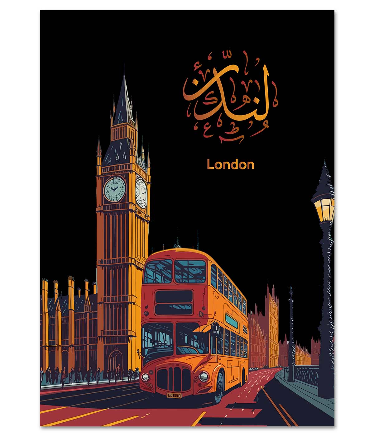 London is Comic in Calligraphy
