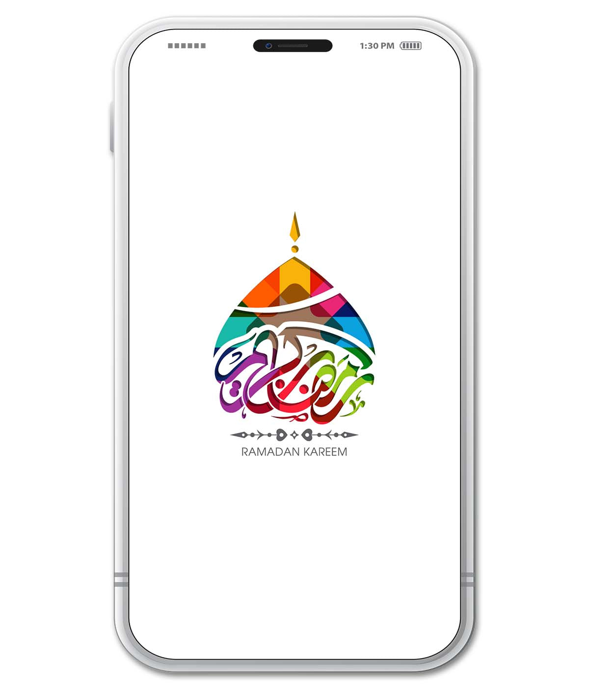 Colorfull Ramadan Kareem Under a Dome (digital)